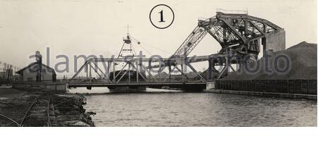 English Cherry Street Bridge Over Ship Channel In 1930