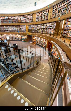 The Stockholm Public Library aka Stockholms stadsbibliotek in Stockholm, Sweden, Europe Stock Photo