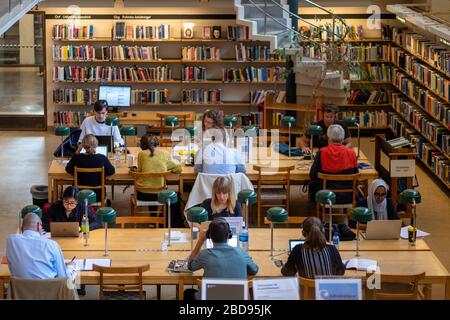 The Stockholm Public Library aka Stockholms stadsbibliotek in Stockholm, Sweden, Europe Stock Photo