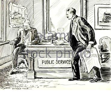 English The Margin Of Safety Is Too Narrow An Original Cartoon Depicting A Man Representing The Public With A Copy Of A Newspaper With The Headline Titanic Disaster Pounding His Fist On