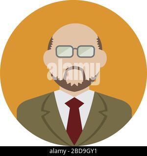 business man avatar illustration Stock Vector