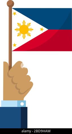 Philippines flag, vector illustration Stock Vector Image & Art - Alamy