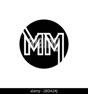 MM Logo. M M Design. White MM Letter. MM/M M Letter Logo Design. Initial Letter  MM Linked Circle Uppercase Monogram Logo. Royalty Free SVG, Cliparts,  Vectors, and Stock Illustration. Image 155558966.