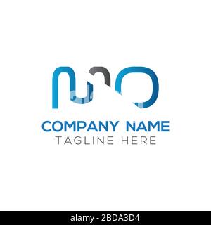 Initial MO letter Logo Design vector Template. Abstract Letter MO logo Design Stock Vector