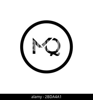 Initial MQ letter Logo Design vector Template. Abstract Letter MQ logo Design Stock Vector