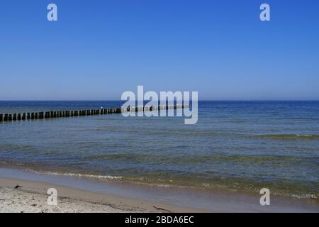 Baltic. Ustka, Pomeranian Voivodeship, Poland. Stock Photo