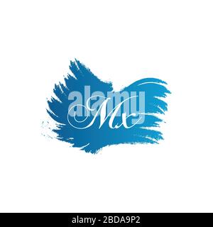 Initial MX letter Logo Design vector Template. Abstract Letter MX logo Design Stock Vector