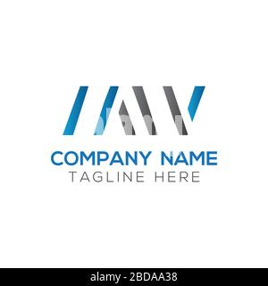 Initial MW letter Logo Design vector Template. Abstract Letter MW logo Design Stock Vector