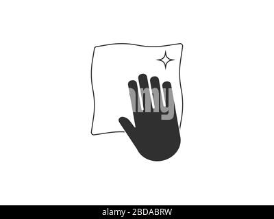 Clean surface icon. Vector easy cleaning symbol Stock Vector Image ...