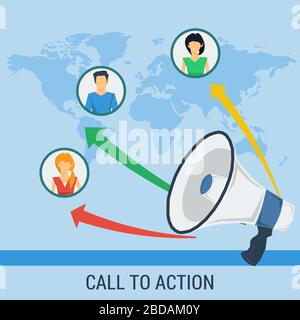 Banner call to action Stock Vector