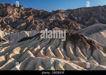 Badlands at Zabriskie Point in Death Valley National Park, California, United States. Stock Photo