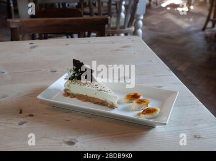 Caramel Cheese Cake Stock Photo