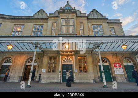 bath spa railway station Stock Photo