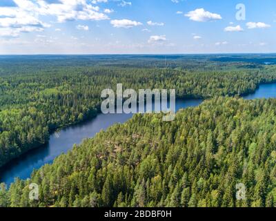 Finland landscape in summer. Stock Photo