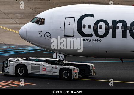 Condor Flugdienst Boeing 767-300ER D-ABUA at Frankfurt Airport Stock Photo