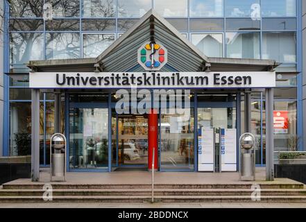 09.03.2020, Essen, North Rhine-Westphalia, Germany - University Hospital Essen. 00X200309D001CAROEX.JPG [MODEL RELEASE: NO, PROPERTY RELEASE: NO (c) c Stock Photo