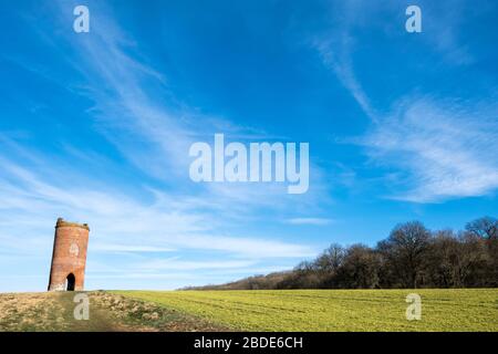 Pigeon Tower folly, Sulham, Reading, Berkshire, England, GB, UK Stock Photo