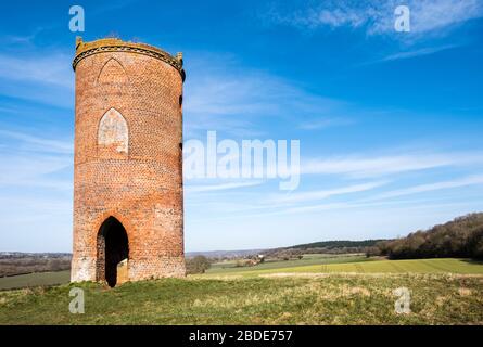 Pigeon Tower folly, Sulham, Reading, Berkshire, England, GB, UK Stock Photo