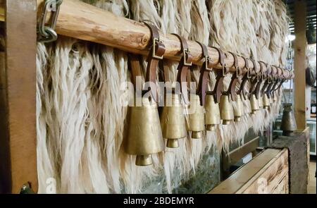 Cow Bells Traditional Bulgarian Animal Bells Stock Photo