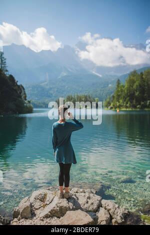 The Eibsee in Bavaria - Germany - on 4 October 2014 Stock Photo - Alamy