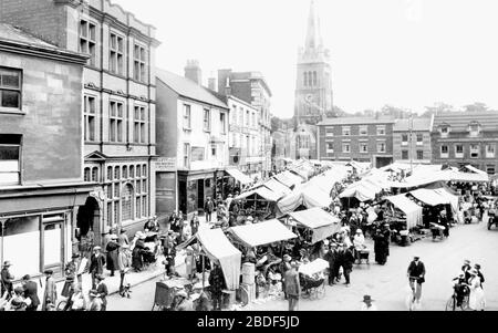 Market Place, Kettering, Northamptonshire, England, UK Stock Photo