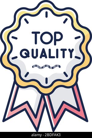 Premium Product Rgb Color Icon Top Class Product And Service Brand Equity Royal Class Best Superior Goods Badge With Crown Isolated Vector Stock Vector Image Art Alamy