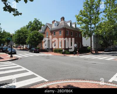 Georgetown intersection. Stock Photo