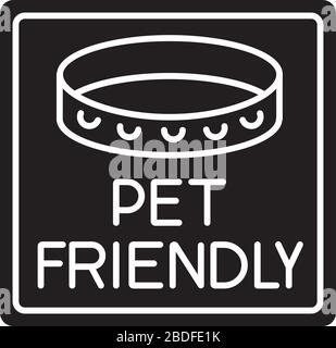 Cat And Dog Friendly Area Black Glyph Icon Puppy And Stock