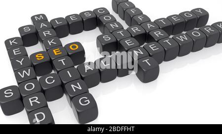 SEO or Search Engine Optimization concept Stock Photo
