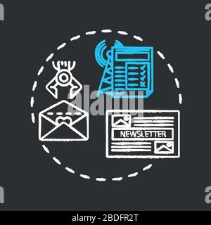 Retention chalk RGB color concept icon. Customer loyalty and trust, brand credibility idea. Audience attraction strategies. Vector isolated chalkboard Stock Vector