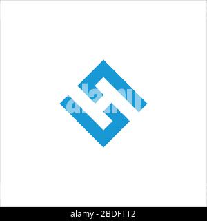 Initial letter hs logo or sh logo vector design template Stock Vector