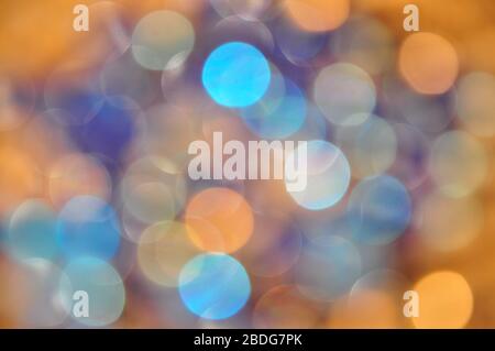 Abstract bokeh multicoloured circles in space.A abstract multicolored background image with bokeh effects. Stock Photo