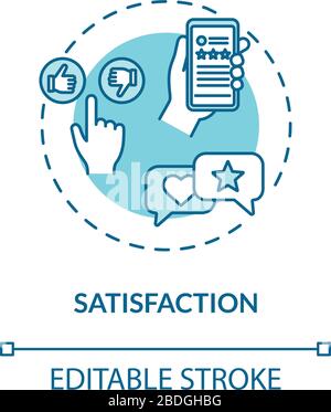 Retention concept icon. Customer loyalty and trust, brand credibility idea thin line illustration. Audience attraction strategies. Vector isolated Stock Vector