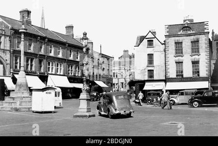 UK England Lincolnshire Grantham Market Square 1597 Conduit once Stock ...