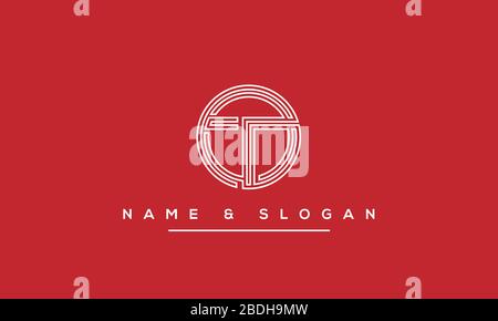 Abstract Letter T, TT Alphabet Logo Stock Vector