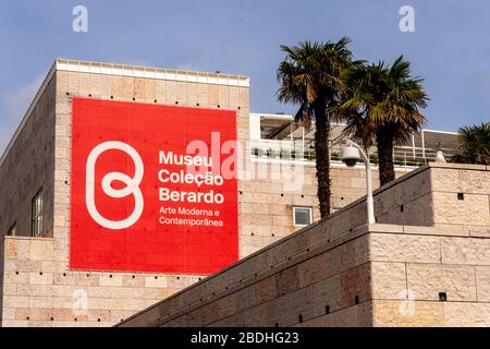 Lisbon, Portugal - 2 March 2020: Facade of Museum of Modern and Contemporary Art (Museu Berardo) Stock Photo
