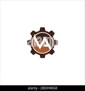 Initial letter va logo or av logo vector design templates Stock Vector