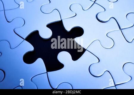 Last piece of the puzzle Stock Photo