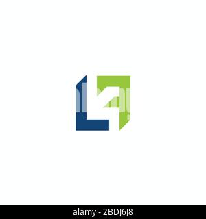 Initial letter lf logo or fl logo vector design template Stock Vector