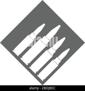 Bullet icon logo template design illustration Stock Vector