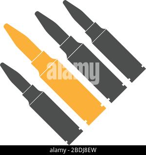 Bullet icon logo template design illustration Stock Vector