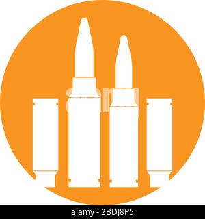 Bullet icon logo template design illustration Stock Vector