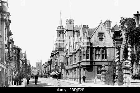 Oxford, High Street 1900 Stock Photo - Alamy