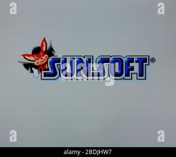 Sunsoft Games Logo - Sega Genesis Mega Drive - Editorial use only Stock Photo