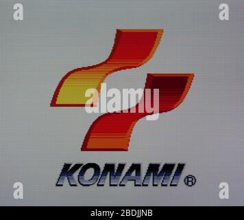 Konami Games Logo - Sega Genesis Mega Drive - Editorial use only Stock Photo