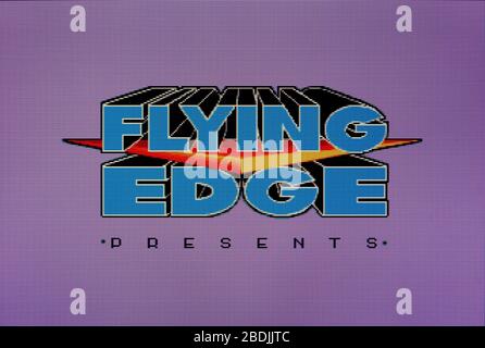 Flying Edge Games Logo - Sega Genesis Mega Drive - Editorial use only Stock Photo