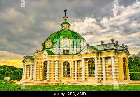 Grotto Pavilion at Kuskovo Park in Moscow, Russia Stock Photo