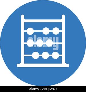 Beautiful design and fully editable Abacus icon, calculate, math, mathematics vector design. Stock Vector