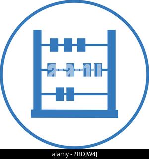 Beautiful design and fully editable Abacus icon, calculate, math, mathematics vector design. Stock Vector