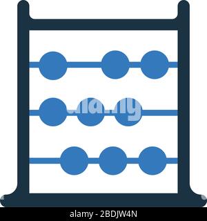 Beautiful design and fully editable Abacus icon, calculate, math, mathematics vector design. Stock Vector